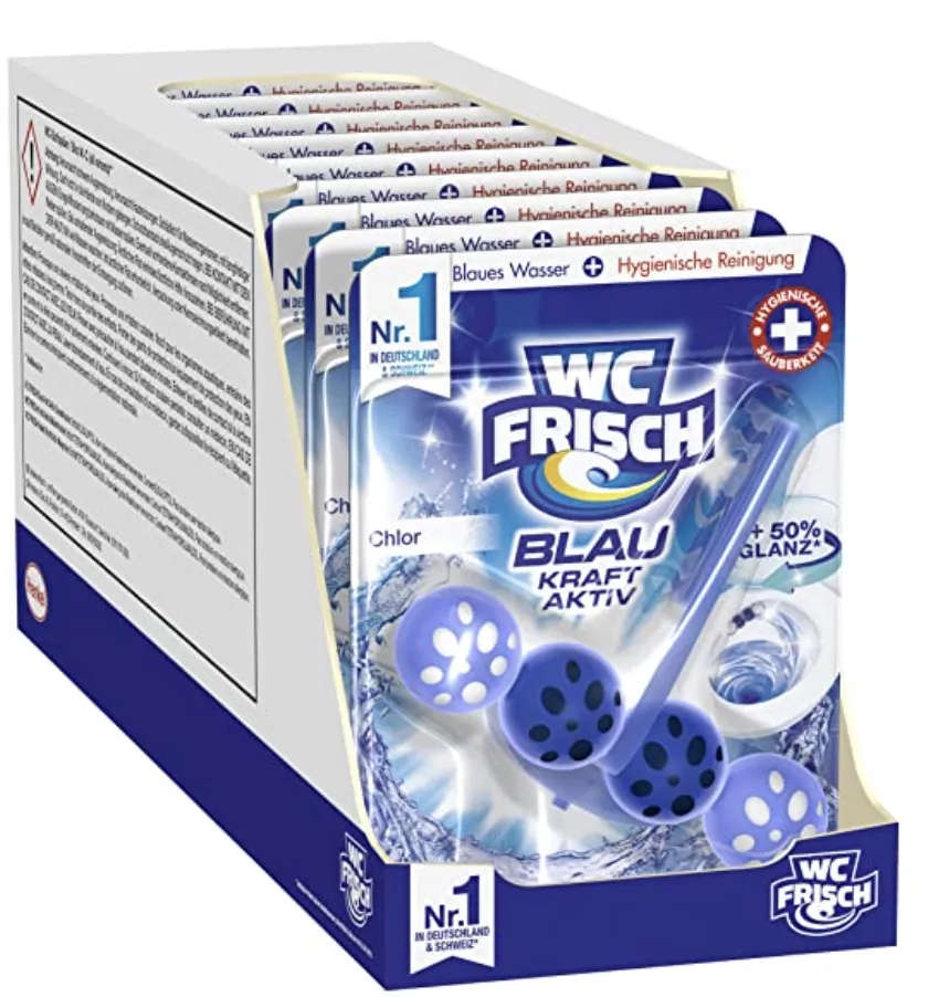 WC FRISCH Kraft Aktiv Blauspüler Chlor 10er Pack