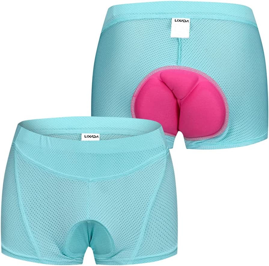 Lixada gepolsterte Fahrradunterhose für Damen mit 3D-Gelpads