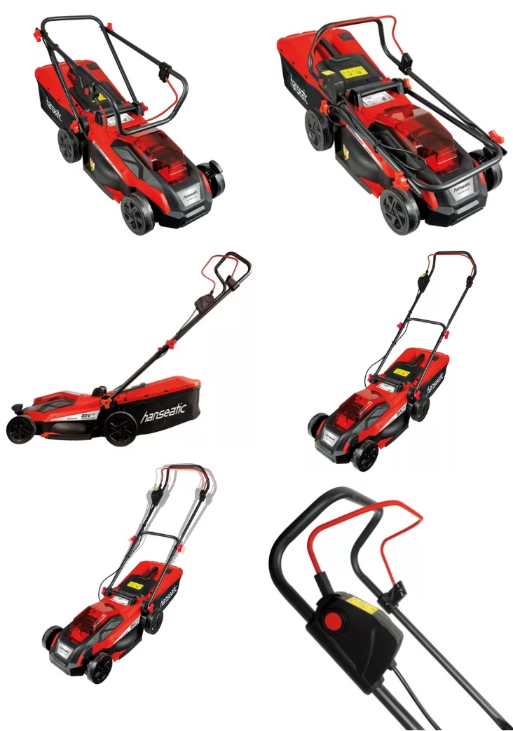 Otto Deal des Tages: Hanseatic Akkurasenmäher "ARM 2033 Lion", 33 cm Schnittbreite, (Set), mit Akku 20V/4Ah und Ladegerät