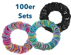 100er Sets Haargummis