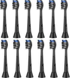 12er schwarze Ersatzbürsten, kompatibel mit Philips Sonicare