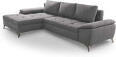 CAVADORE Schlafsofa Lina Ecksofa mit Schlaffunktion