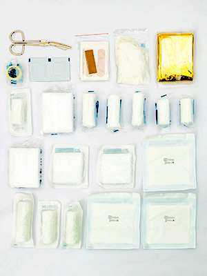 Petex KFZ Verbandtasche Inhalt nach DIN 13164, rot 5 Inhalt Verbandstasche