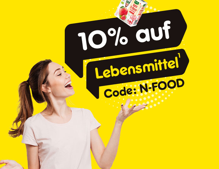 10% Rabatt auf die Kategorie Lebensmittel Gutscheincode: N-FOOD