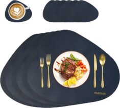 Tischsets und Untersetzer aus Leder