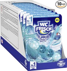 WC FRISCH Kraft Aktiv Türkisspüler Meeresfrische (10er Pack)