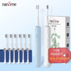 Xiaomi Nandme Elektrische Schallzahnbürste mit12 Ersatzbürsten，IPX7，15Modi&Timer
