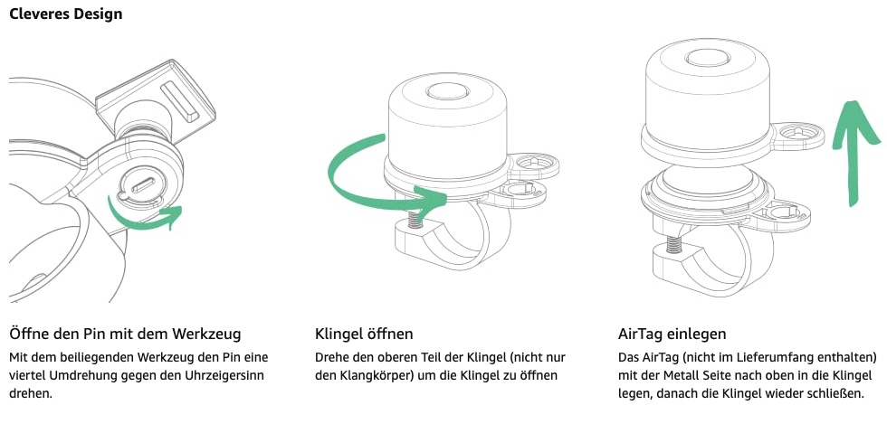 AirBell Fahrradklingel mit Apple AirTag Versteck 5 deal 2022 08 22 um 09.29.54