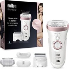 Braun Silk-épil 9 Epilierer 9-725, weiß:roségold