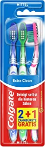 Colgate Zahnbürste Extra Clean, mittel, 3 Stück
