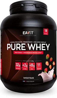 Eafit Pure Whey – Strawberry 750 g – Muscle Growth
