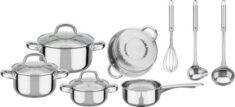 GSW Topf-Set Montreal aus Edelstahl, (Set, 11-tlg)