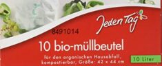 Jeden Tag Bio Müllbeutel 10ltr., 10 Stück