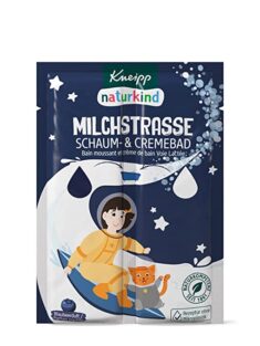Naturkind Schaum und Cremebad Milchstrasse, Blaubeerduft, Farbbad, ohne Mikroplastik