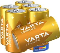 VARTA Batterien C Baby, 6 Stück, Longlife, Alkaline, 1,5V