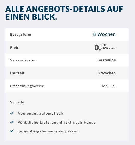 Welt Abo kostenlos