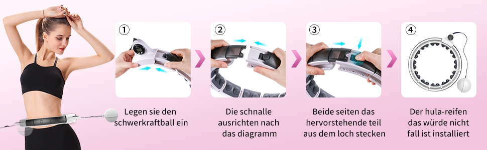 Smarter Hula Hoop Reifen zum Spitzenpreis 9 hula zusammenbau