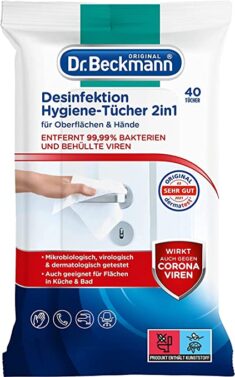 Dr. Beckmann Desinfektion Hygiene-Tücher 2in1 (40 Tücher)
