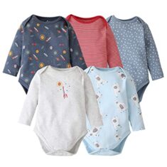Langarm-Body im 5er Pack Baumwolle