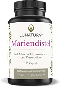 Lunatura Mariendistel Kapseln I 120 Kapseln hochdosiert