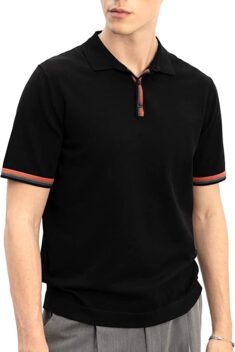 SPIEZ Klassisches Kurzarm-Poloshirt für Herren mit Doppeltem Kragen, Lässiges Golfpolo