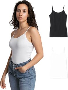 Snocks Damen Unterhemden Bio Baumwolle (2er-Pack) XS-XL