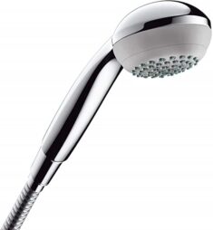 hansgrohe wassersparender Duschkopf Crometta 85, Sparduschkopf 6l:min, Duschbrause , Chrom