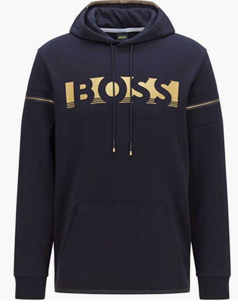 BOSS Herren Soody 1 Unisex-Hoodie mit Logo-Artwork und Kapuze