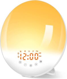 Lichtwecker, Wake-Up Light mit Sonnenaufgangs:Sonnenuntergangs Simulation