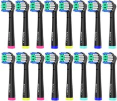 16 Stück Betterchoi Precision Clean Aufsteckbürsten Kompatibel mit Oral B Elektrische Zahnbürsten