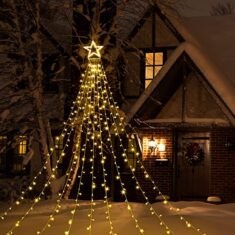 Lichterkette mit Stern 344 LED, 360cm, 9 Stränge