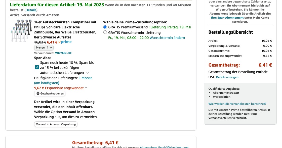 Beispielwarenkorb