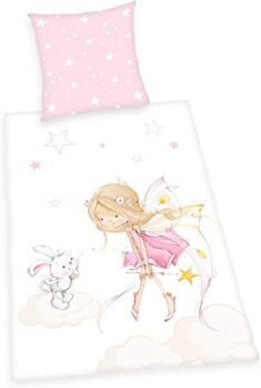 Herding Young Collection Bettwäsche-Set, Cotton, rosa, 135x200cm