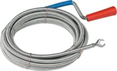 Meister Rohrreinigungswelle Ø 9 mm x 5 m – Flexible Spirale mit Kralle