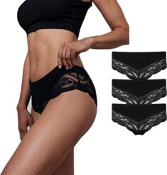 Snocks Unterwäsche Damen Hipster Spitze