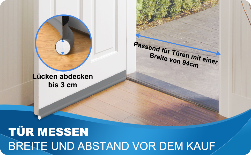 Zugluftstopper für Türen, 94 cm, verschiedene Farben mit Rabattcode 40% günstiger 12 02