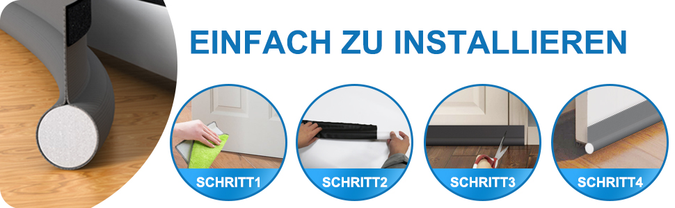 Zugluftstopper für Türen, 94 cm, verschiedene Farben mit Rabattcode 40% günstiger 13 03