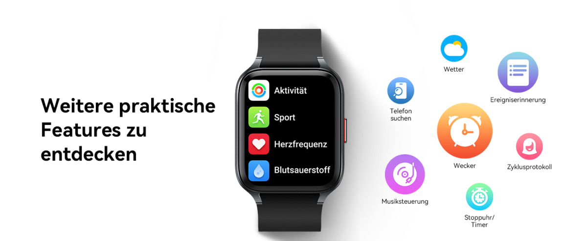 Smartwatch für Damen und Herren, 1.78" AMOLED Bildschirm mit 100+ Sportmodi, 12-tägige Akkulaufzeit 20 1ca7aa49 2b01 444c 8036 487c20a97dde. CR001464600 PT0 SX1464 V1