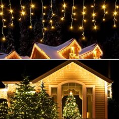 Eisregen Lichterkette Außen, 10.6M 480LEDs