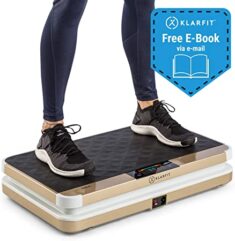 Klarfit Vibe VX – Vibrationsplatte, 200 Watt, 3 Programme, 20 Geschwindigkeiten