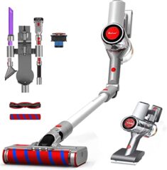 Redroad Akku Staubsauger, 26500Pa Starke Saugleistung bis zu 60 Min Laufzeit, 450W