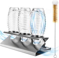 Soldow Flaschenhalter : Abtropfgestell passend für Flaschen der Sodastream : Crystal