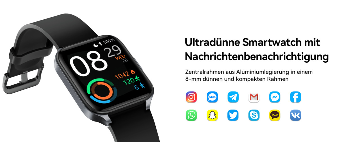 Smartwatch für Damen und Herren, 1.78" AMOLED Bildschirm mit 100+ Sportmodi, 12-tägige Akkulaufzeit 24 d37d5ab7 3604 46f1 91fe 0f1f6cc5ca2e. CR001464600 PT0 SX1464 V1