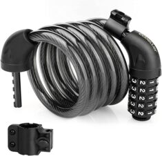 Fahrradschloss mit Zahlencode 120CM : 12MM