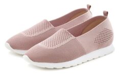 Otto Deal des Tages- LASCANA Slip-On Sneaker aus Textil VEGAN, verschiedene Farben in 35-43
