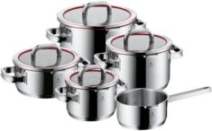 WMF Topf-Set »Function 4«, Cromargan® Edelstahl Rostfrei 18:10 (Set, 5-tlg), Induktionstöpfe