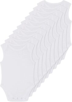 FM London (10er-Pack) Bio-Bodysuit, Westen für Babys | bequem, superweich, hoher Baumwollanteil