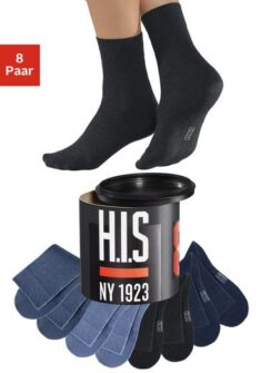 H.I.S Socken (Dose, 8-Paar) in der Geschenkdose