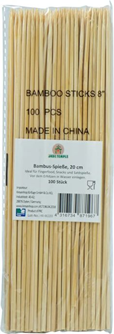 JADE TEMPLE Bambusspieße, 20 cm lang