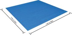 Bestway Flowclear™ quadratische Bodenplane, 335 x 335 cm, für Aufstellpools bis Ø 305 cm